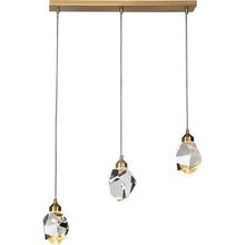 Three-Light Nordic Crystal Pendant