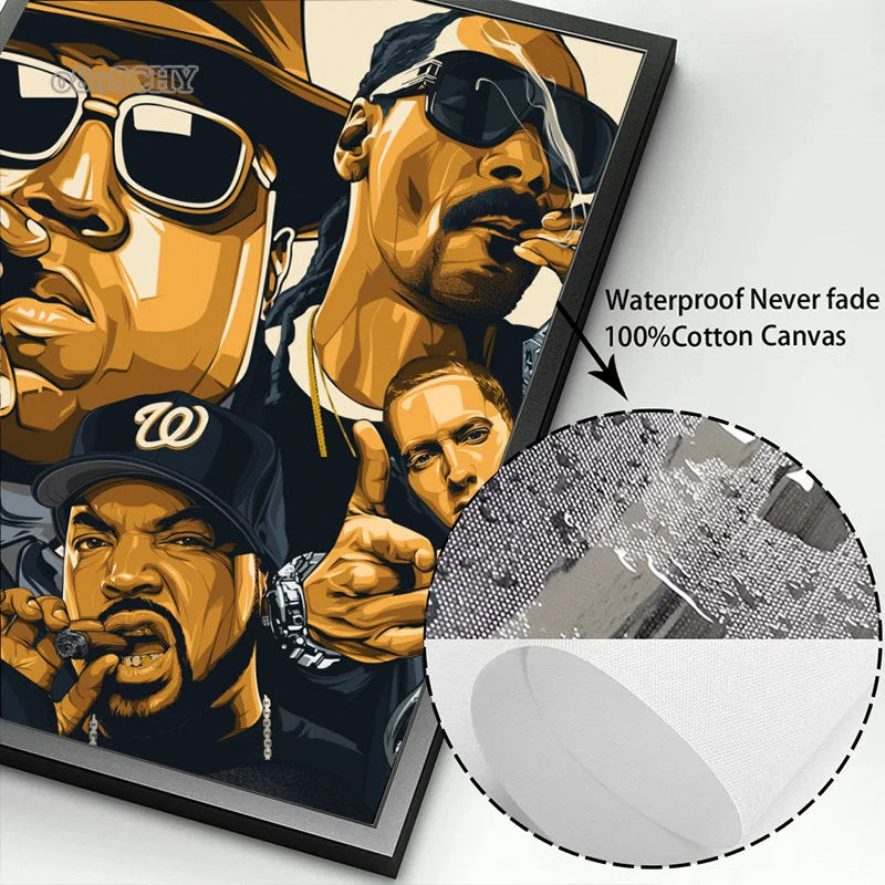 Hip Hop Snoop Dogg Star Poster - Premium Canvas Wall Art