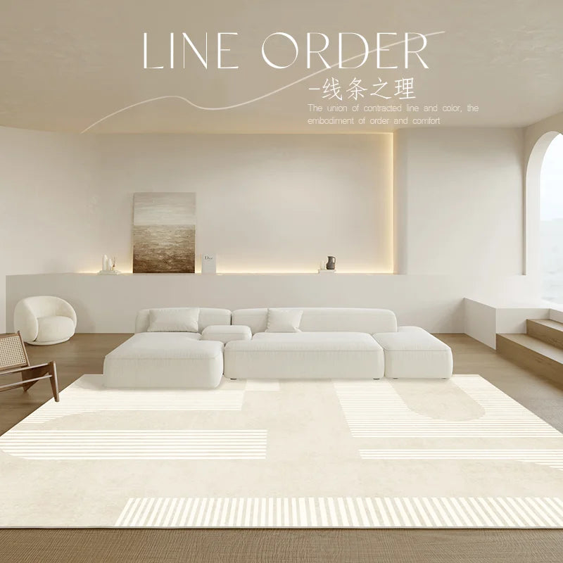 Japanese Geometric Minimalist Carpet