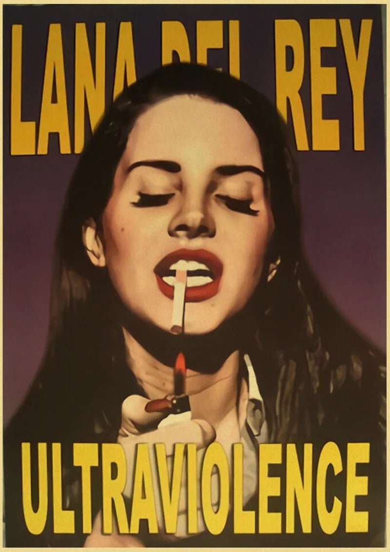 Lana Del Rey Poster - Canvas Wall Art Music Print
