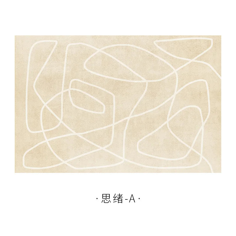 Japanese Geometric Minimalist Carpet