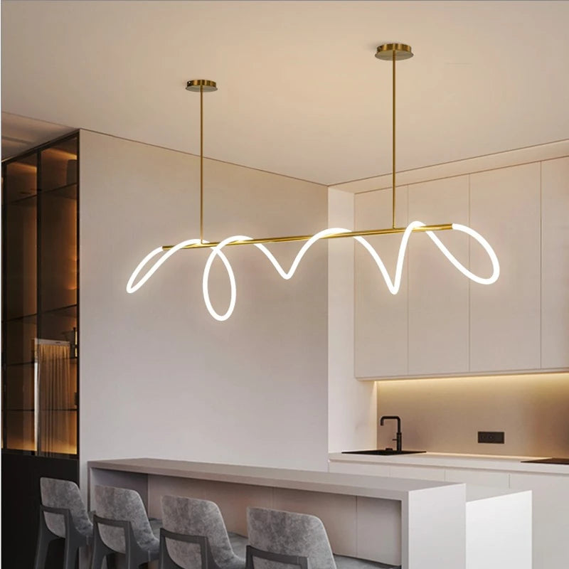 Abstract Dimmable LED Chandelier