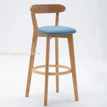 Nordic Solid Wood Barstool