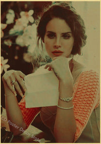 Lana Del Rey Poster - Canvas Wall Art Music Print