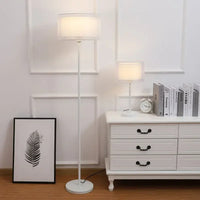 Minimalist LED Floor Lamp - Modern Aluminum Design with Remote Control