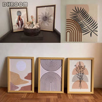 Abstract Lines Botanical Boho Poster - Canvas Print 50x70cm