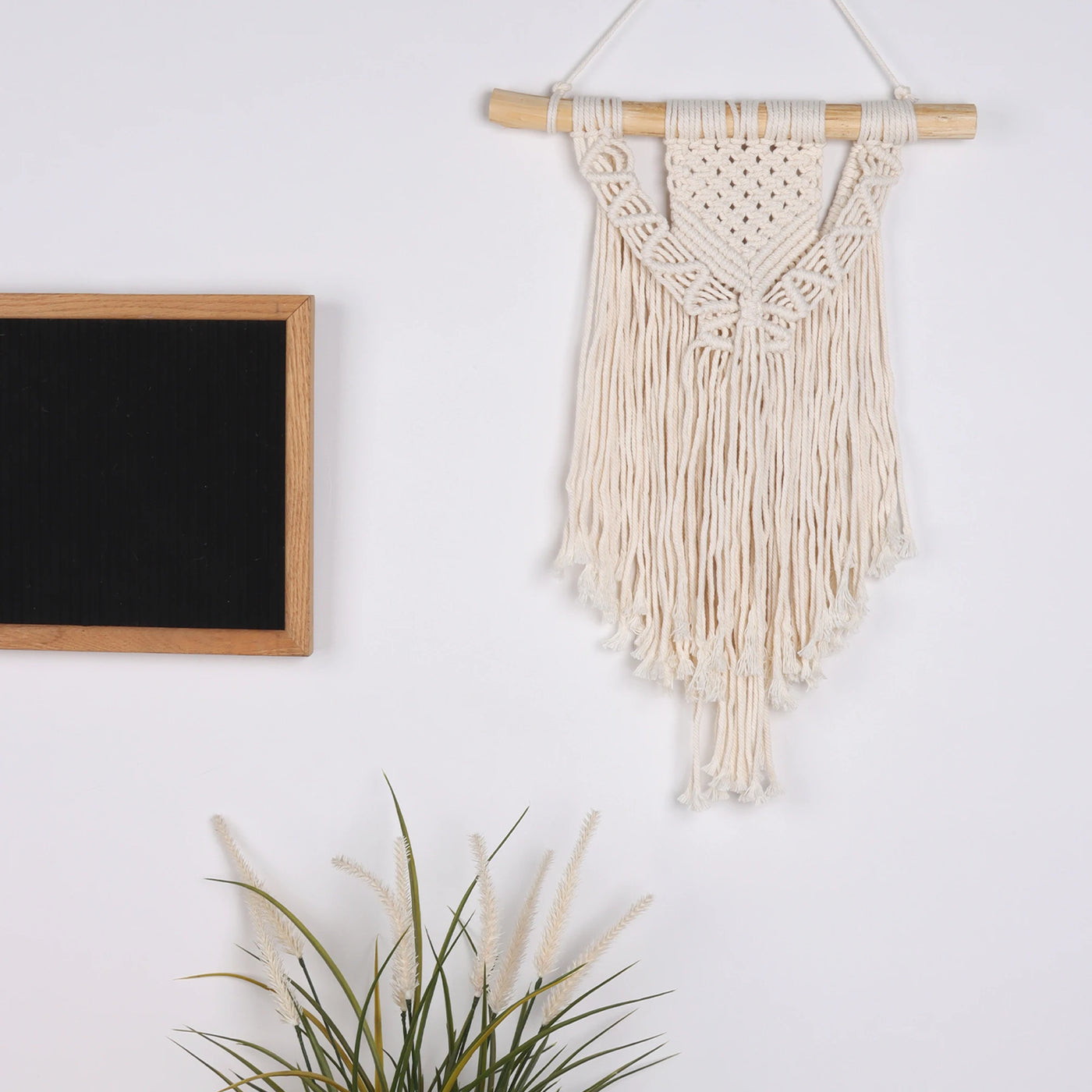 Mini Macrame Wall Hanging - Handwoven Boho Decoration