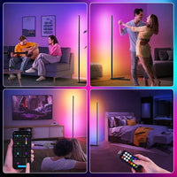 LED Floor Lamp with Remote Control - Music Sync RGB Color Changing Light