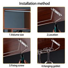 Wall-Mounted Hanging Wine Glass Rack