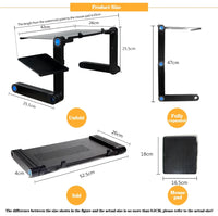 Simple Laptop Table with Keyboard Shelf - Space-Saving Desk