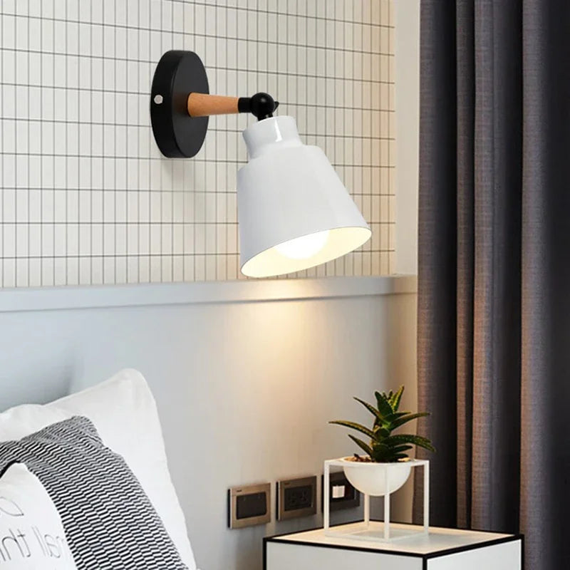 Nordic Wood Indoor Wall Lamp