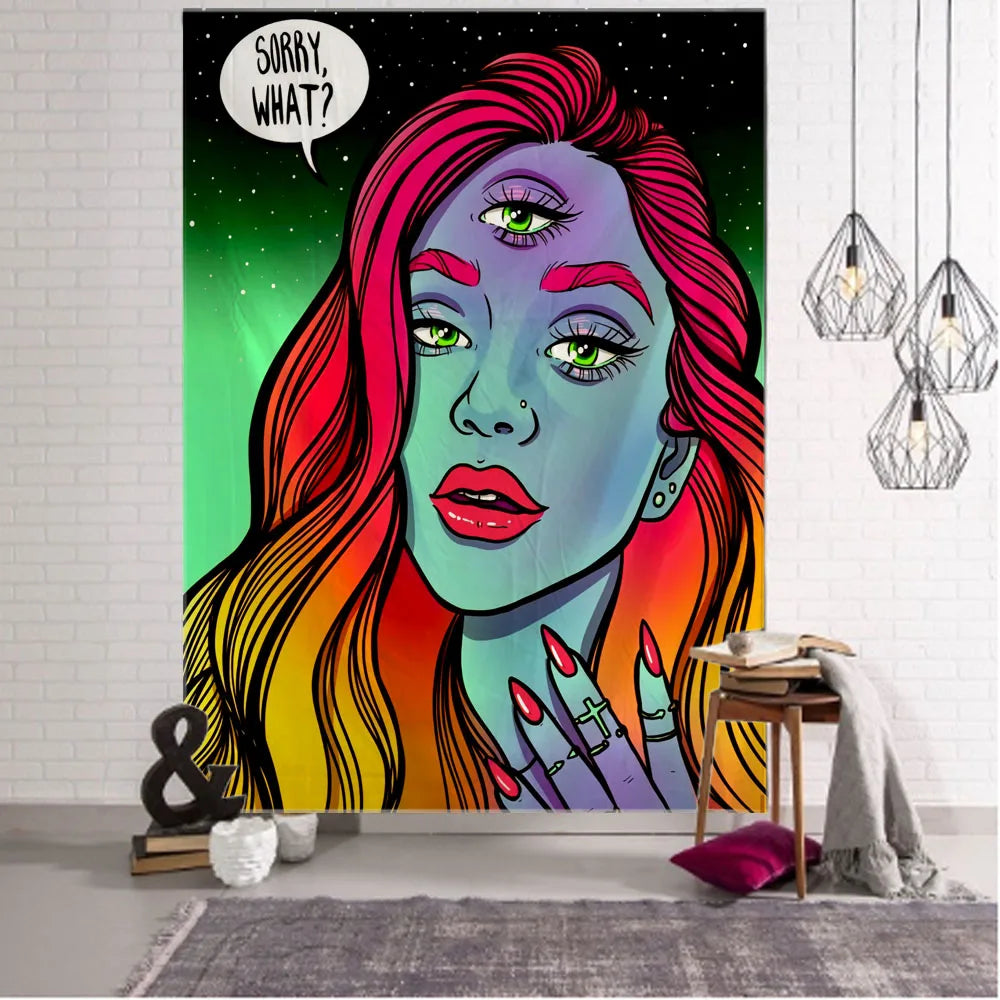 Hippie Wall Big Tapestry - Boho-Chic Canvas Wall Decor 230x150cm