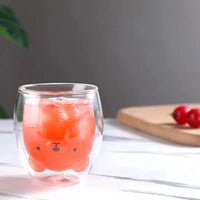 Double Layer Animal Style Glass - 280ML Cute Drinkware