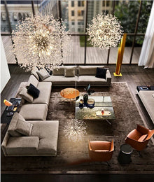 Crystal Dandelion Floral Chandelier