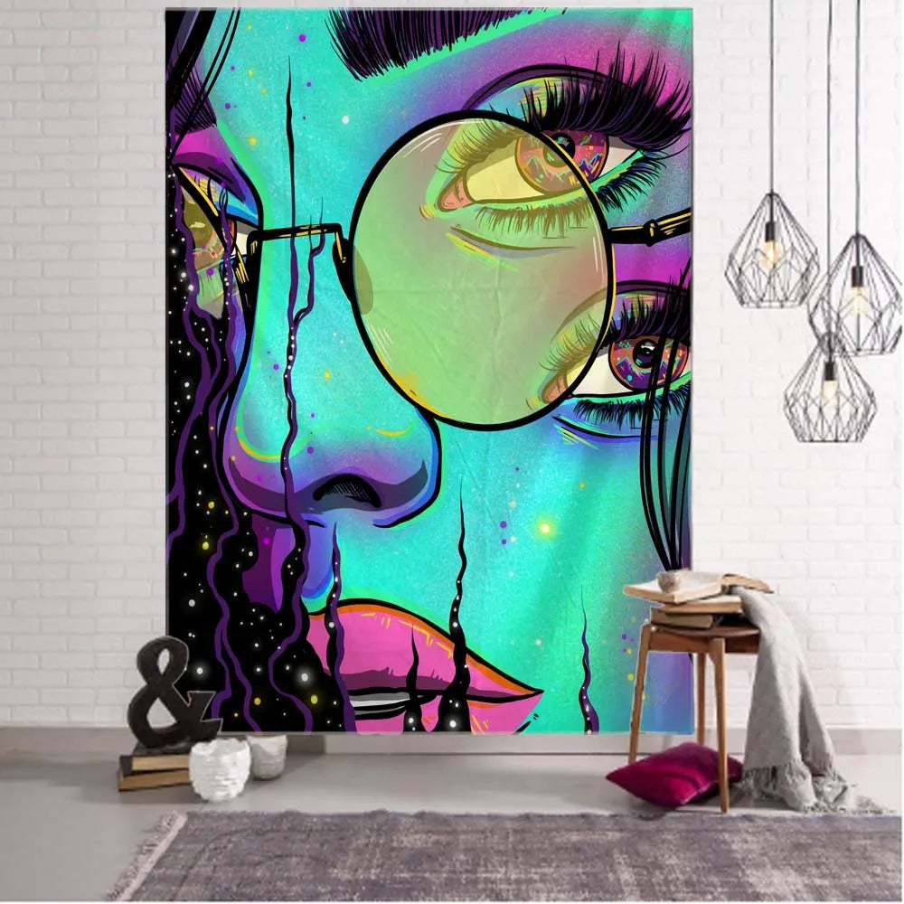 Hippie Wall Big Tapestry - Boho-Chic Canvas Wall Decor 230x150cm