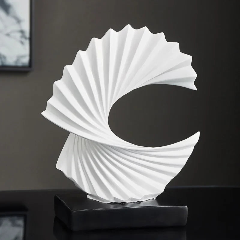 Abstract Modern Resin Sculpture