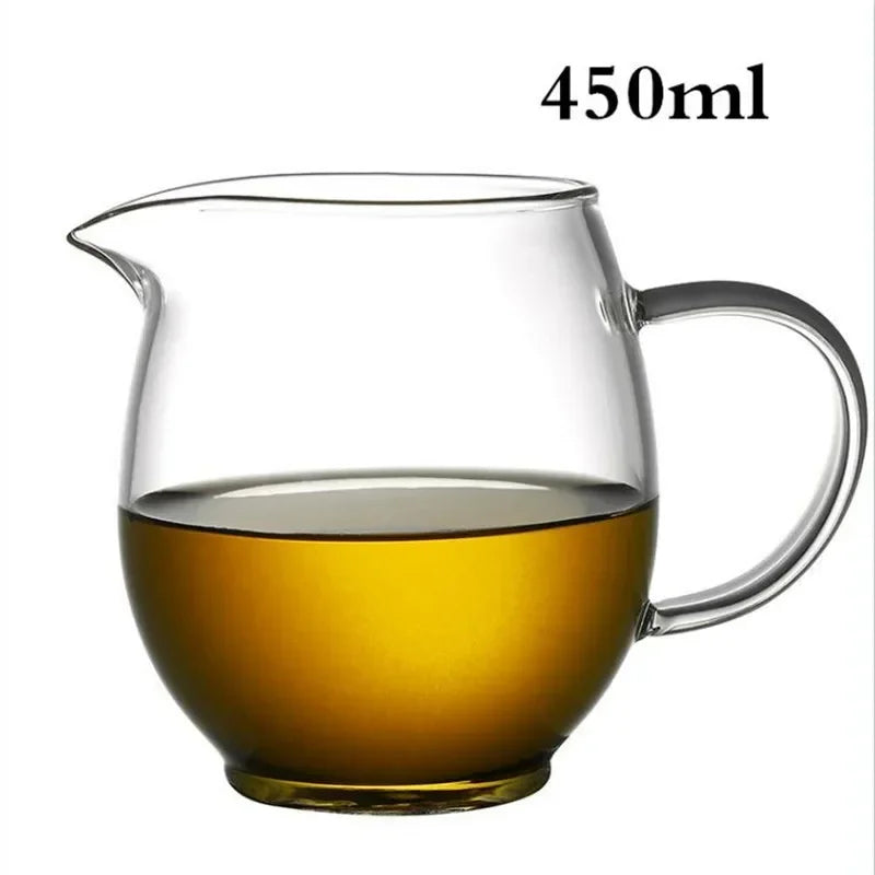 Heat-Resistant Borosilicate Glass Tea Pitcher - 950ML