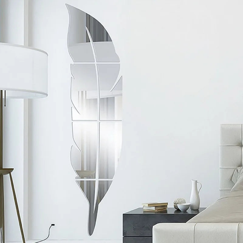 Feather Plume Mirror Decal