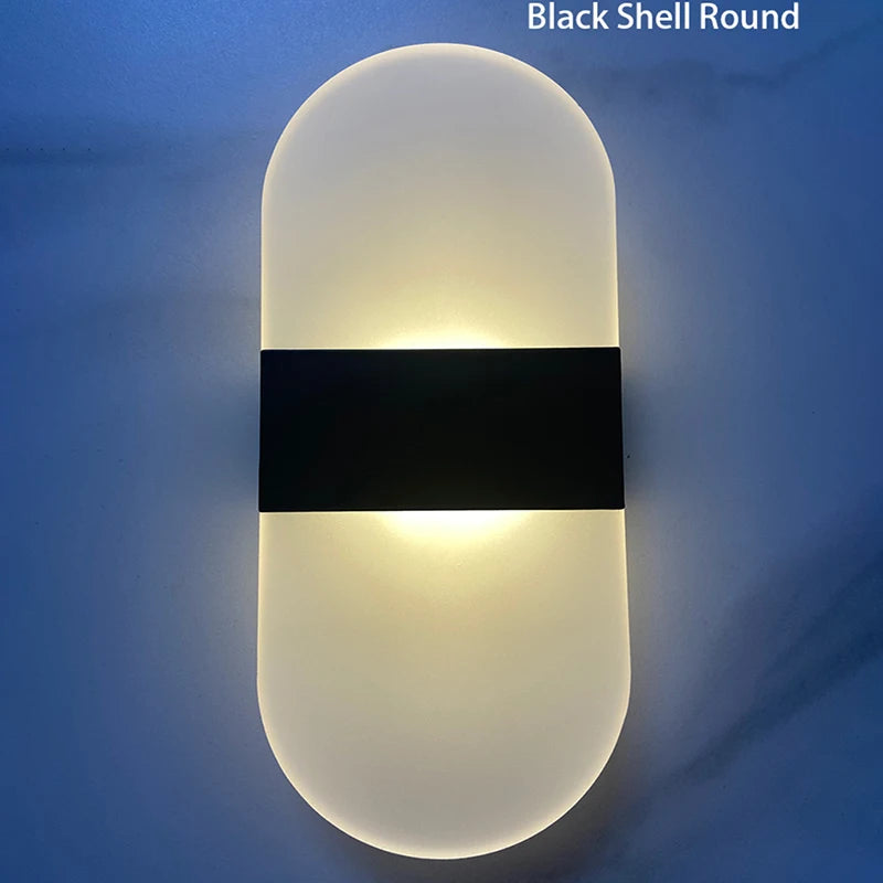 Mini 3W/6W LED Acrylic Wall Lamp - Dimmable Touch Control