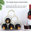 Modern Metal Honeycomb Wine Rack