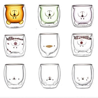 Double Layer Animal Style Glass - 280ML Cute Drinkware