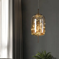 Full of Star Luxury Long Line Pendant Light - Glass Stone LED