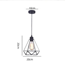 Black Metal Industrial Pendant