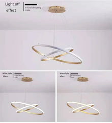 Multi-Ring Dimmable LED Chandelier