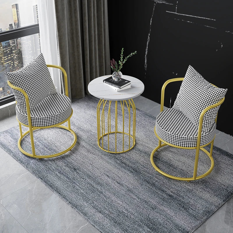 Luxury Back Support Chair with Gold Legs - Ergonomic Comfort