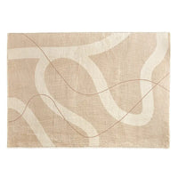 Japanese Minimalist Carpet - Geometric Polyester Design