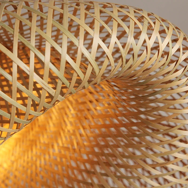 Handwoven Bamboo Pendant Lamp