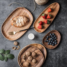 Six-Piece Natural Wood Tableware Set