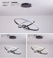 Multi-Ring Dimmable LED Chandelier