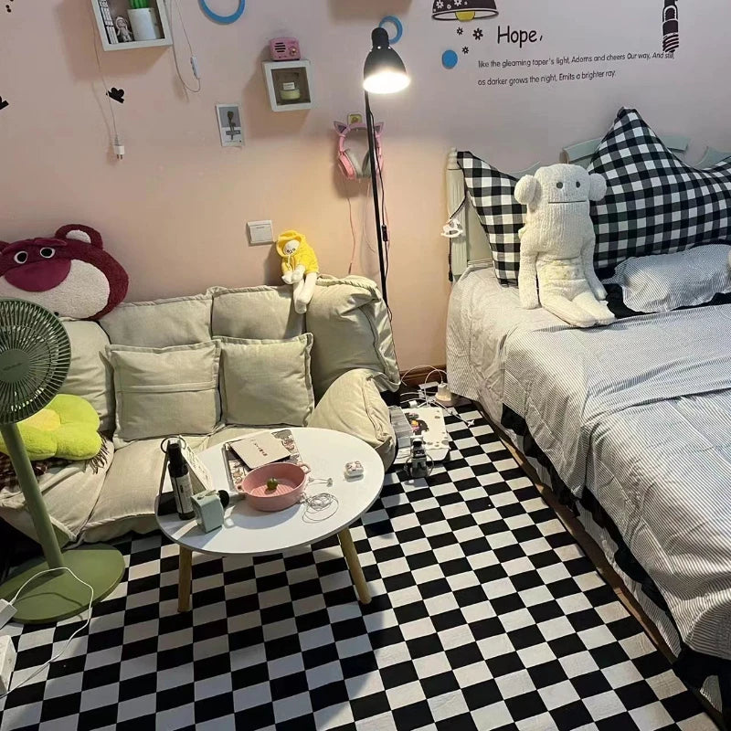 Modern Checkerboard Area Rug