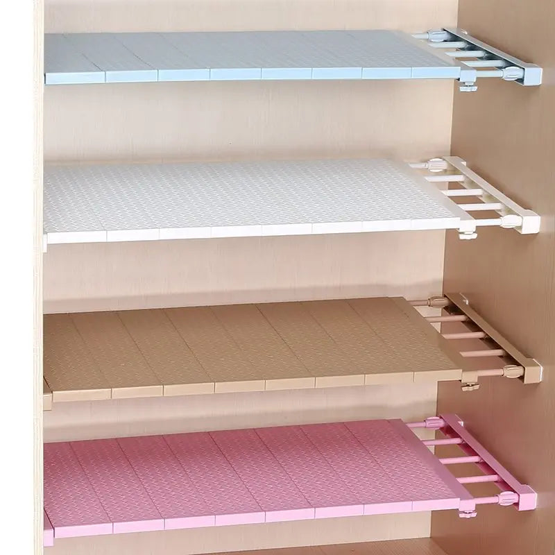 Adjustable Closet Organizer - Wall-Mounted Storage Solution