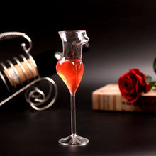 Sculptural Lady Wine Glass