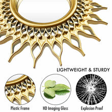 Gold Sunburst Wall Mirror