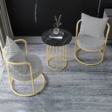 Gold Leg Back Support Chair