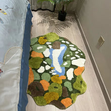 Green Moss Plush Rug