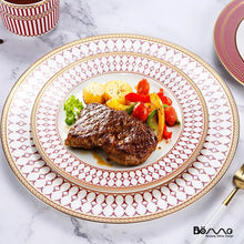 Festive Red Dinner Plate