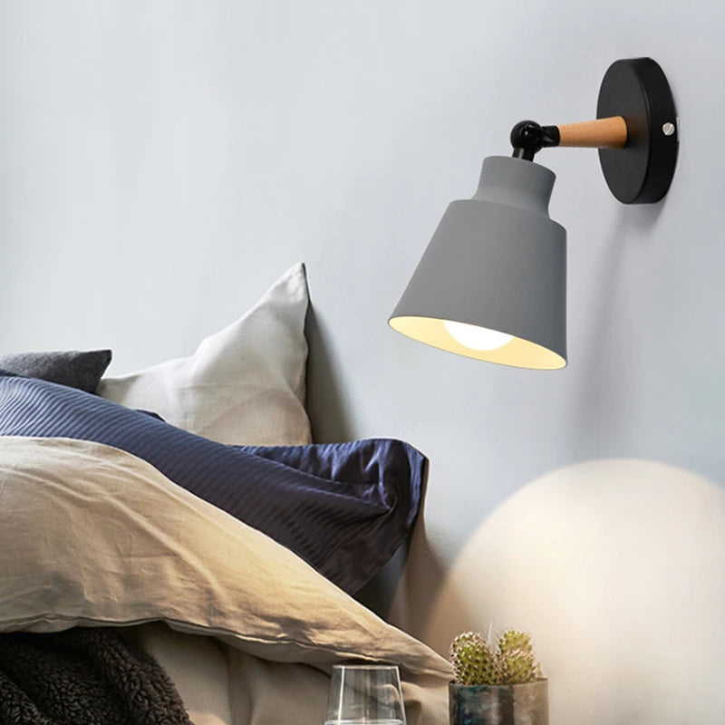 Nordic Wood Indoor Wall Lamp