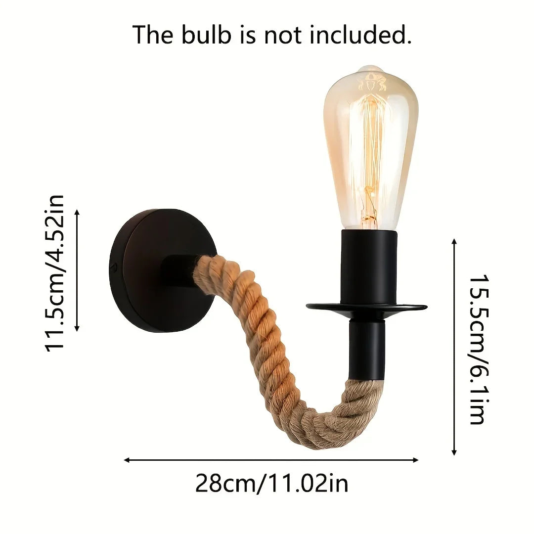 American Retro Glass Wall Lamp