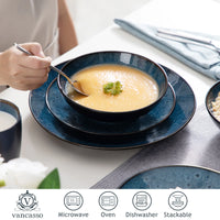 Vintage Ceramic Stoneware Dinner Set - Premium Under Glazed Collection