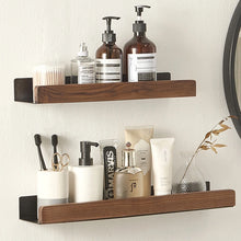 Nordic Wood Iron Wall Shelf