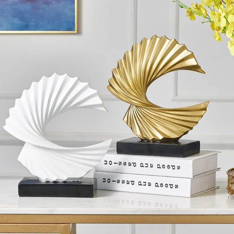 Abstract Modern Resin Sculpture