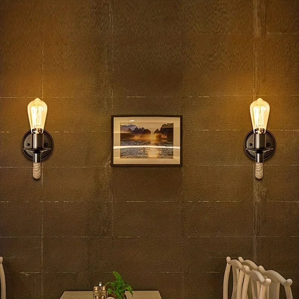 American Retro Glass Wall Lamp