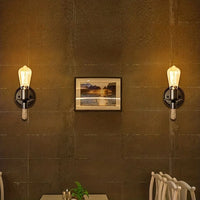 American Retro Wall Lamp - Vintage Glass E27 Design