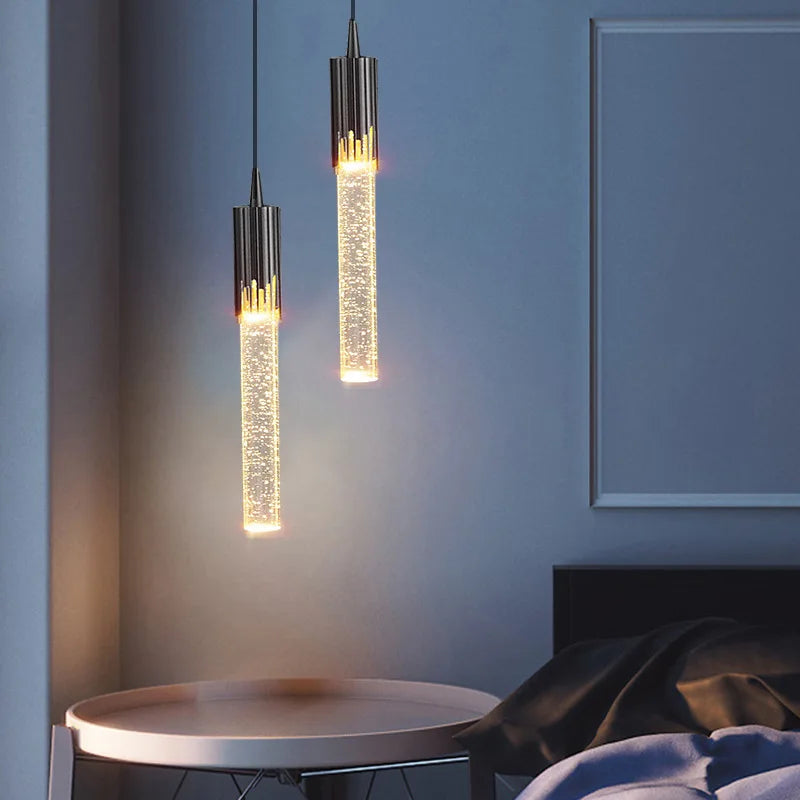 Modern Luxury Crystal Pendant Lamp - LED Plated Finish
