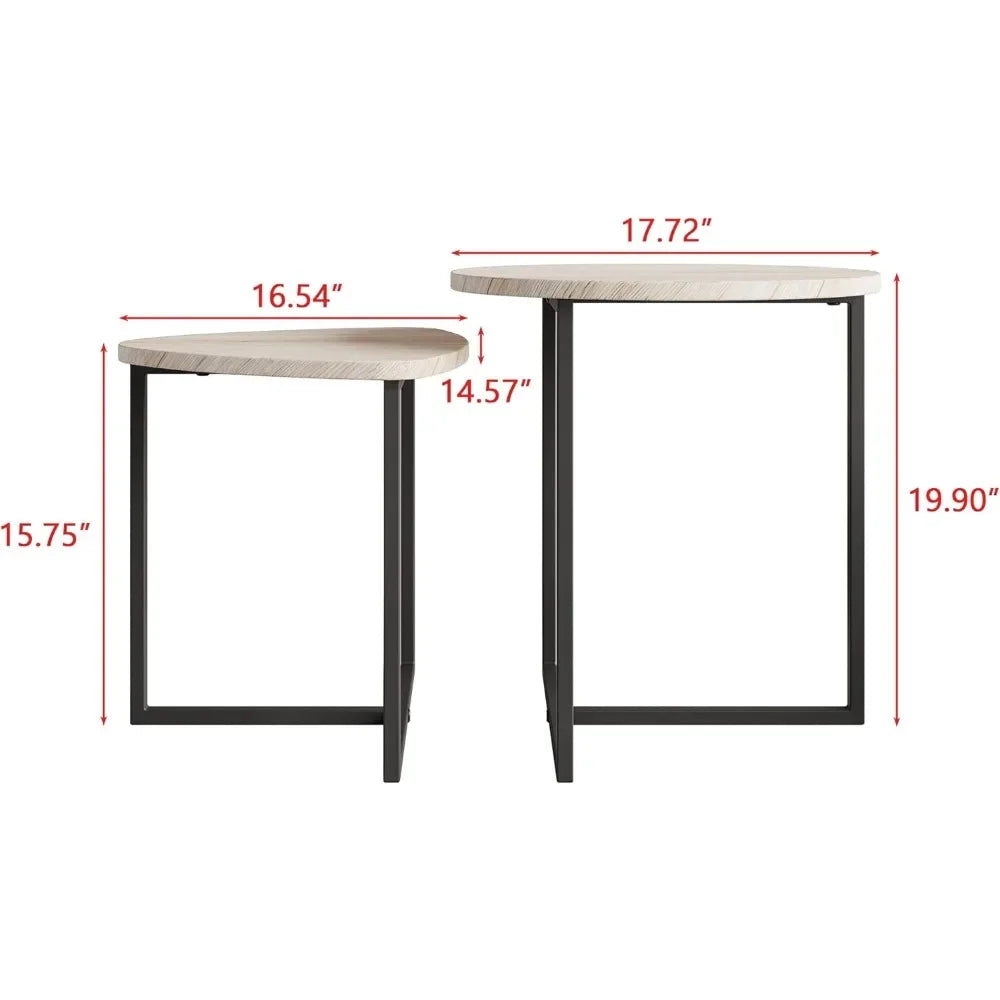 Round Nesting End Tables