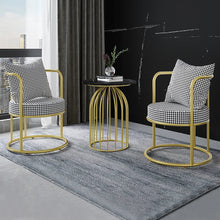 Gold Leg Back Support Chair